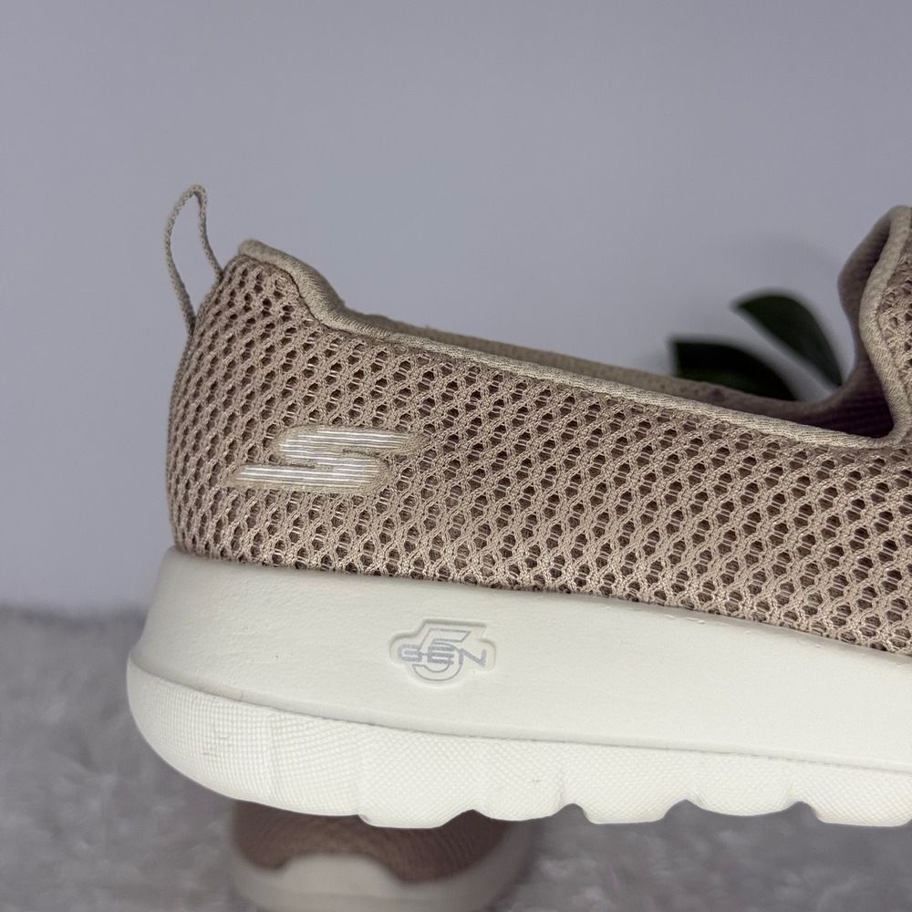 Skechers GOwalk Max Tan Mesh Slip On Sneakers Shoes Women's Size 9 - Picture 9 of 9
